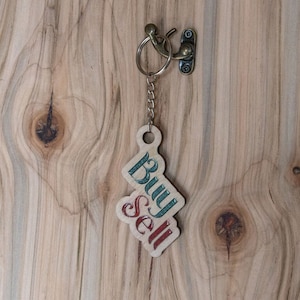 Buy Low Sell High - Pendant | Necklace | Hang Tag w/ resin inlay