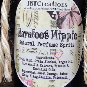 Essential Oil Perfume- All Natural Vegan Perfume Spritz- Essential Oil Perfume Spritz- Essential Oils- Barefoot Hippie
