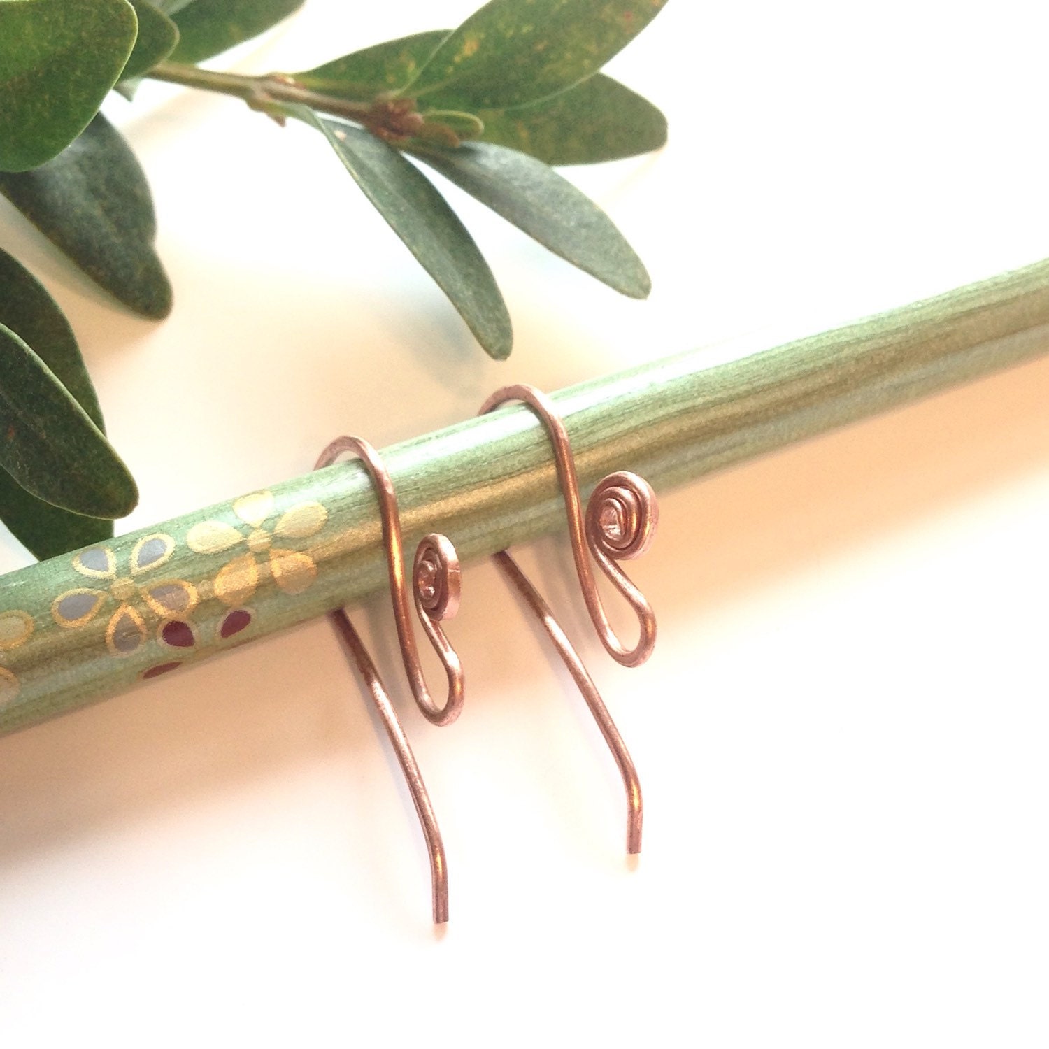 Ear wires Copper Ear Wires Findings Ear Hooks Jewelry Etsy