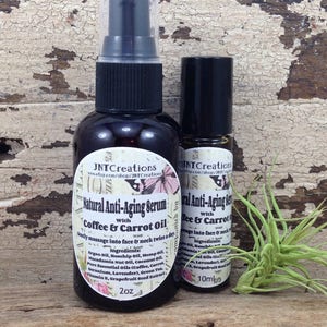 Vegan Anti-Aging Serum: Coffee & Carrot Oil Blend