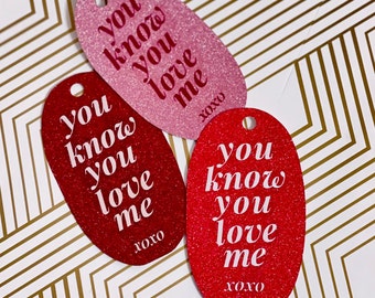 Gossip Girl Galentine&#39;s Gift Tags I You Know You Love Me, XOXO!
