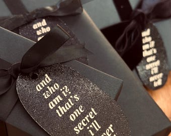 Gossip Girl Gift I Christmas Gift Tags Custom I Galentines Day Present Labels for Your Inner Queen Bee!