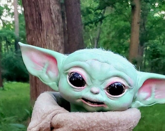 Baby Yoda scherm nauwkeurige digitale bestand set (hoofd en armen)
