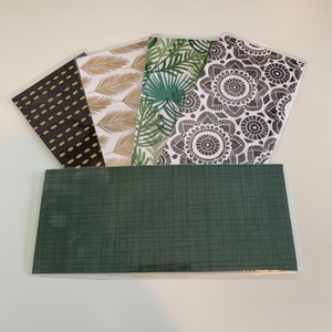 Conjunto de 5 sobres de efectivo laminados