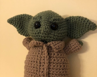 Small Alien Doll **Hand crocheted**