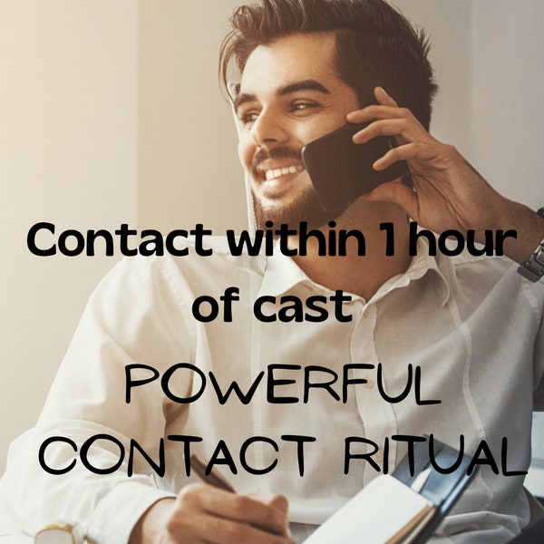 Contact within an hour ritual, READ full description, Manifest instantly, Call me now, DIY spell, Contact one hour of casting,love spell