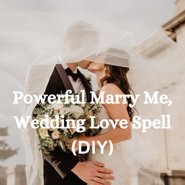Powerful Wedding Love Spell, Marry me Love spell, Commitment ritual (DIY) read the description subliminal powerful law of assumption ritual