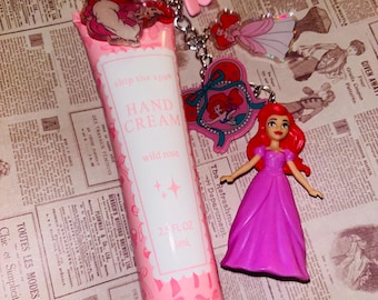 keychain - didney keychain - bag charm - princess keychain - princess bag charm - Ariel keychain -