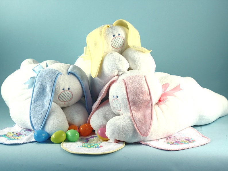 Personalized Snuggle Bunny Baby Blanket & Easter Bib Gift Set Etsy
