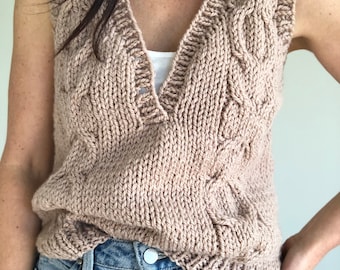 ivy vest - knitting pattern 063