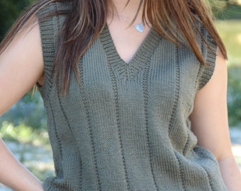 harry vest - knitting pattern 168 - knits adult sizes