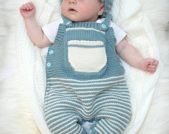 pierre dungarees - knitting pattern 057