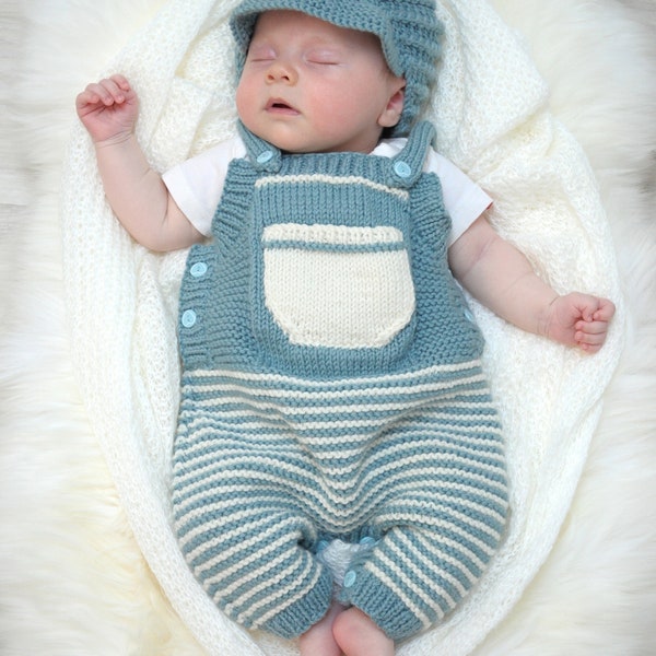 pierre dungarees - knitting pattern 057