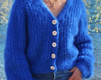 vanessa fisherman's rib cardigan- knitting pattern 163