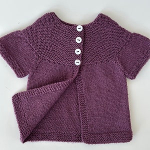 hepburn cardigan - knitting pattern 141 pdf - knits sizes 0-18m