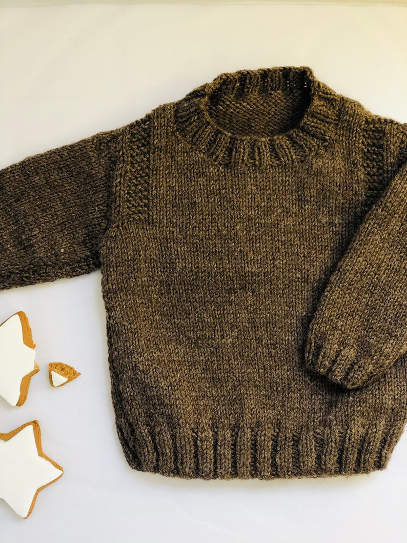 Guernsey Style Jumper Knitting Pattern 114 Etsy