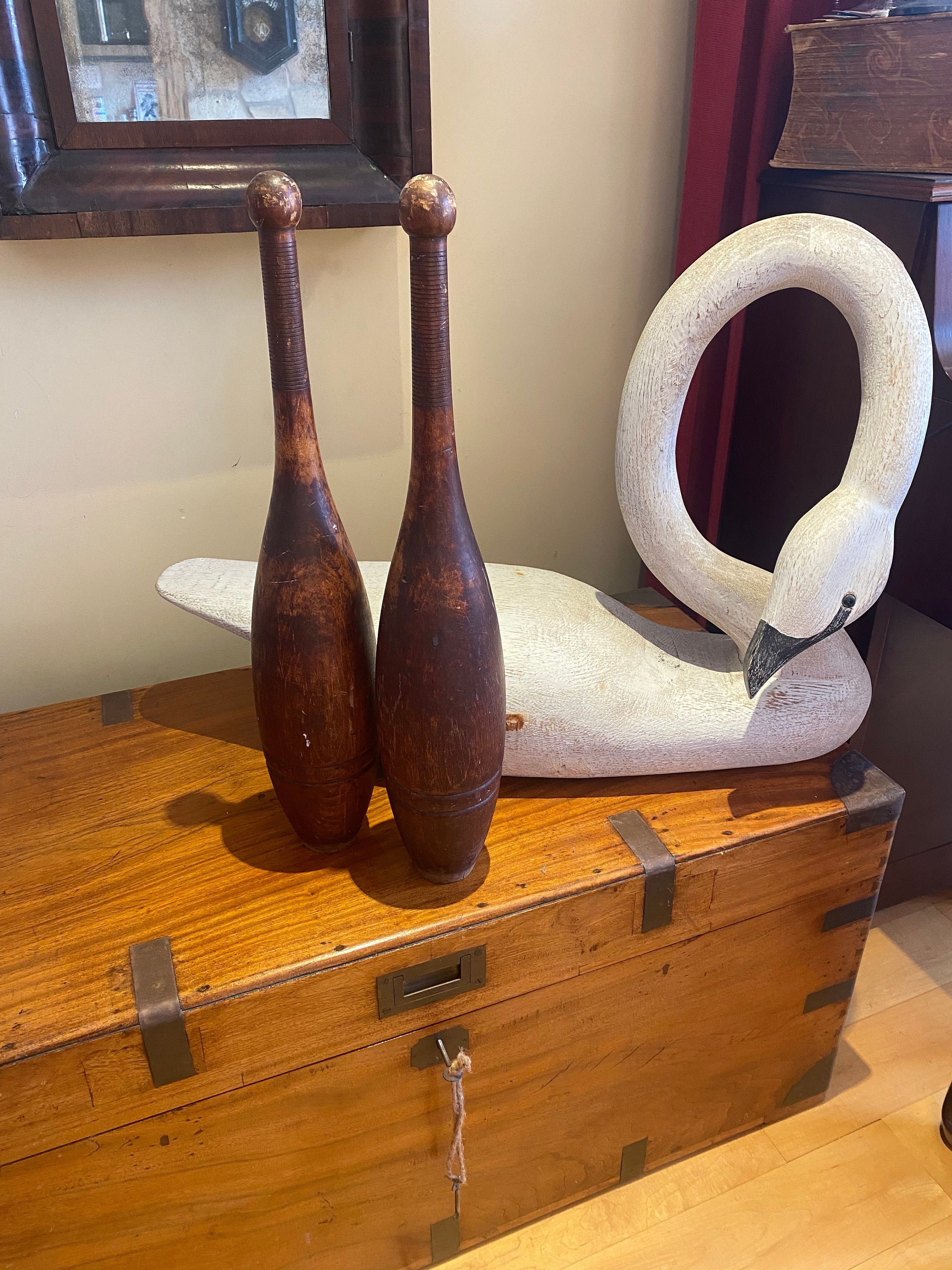 Antique Wooden Indian Clubs - Etsy