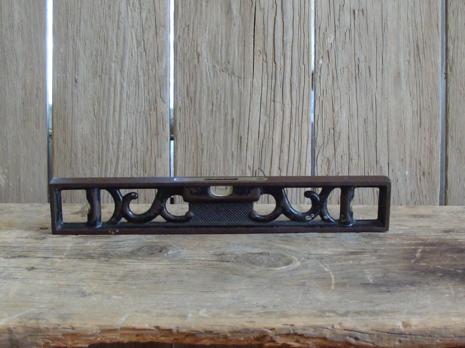 Antique level vintage cast iron tool decorative level Etsy