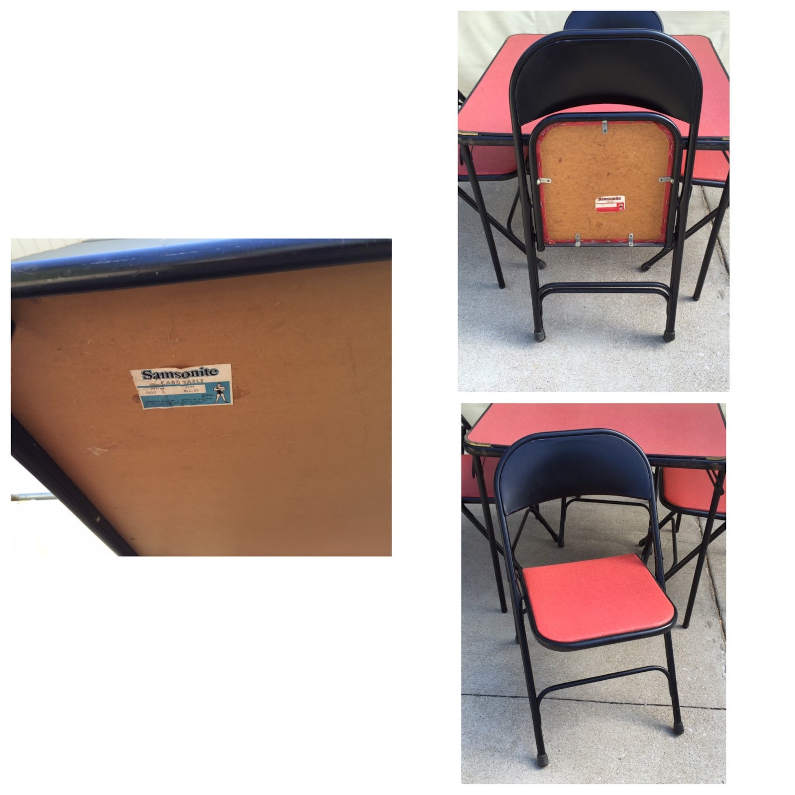 Vintage samsonite card table and chairs card table chairs Etsy