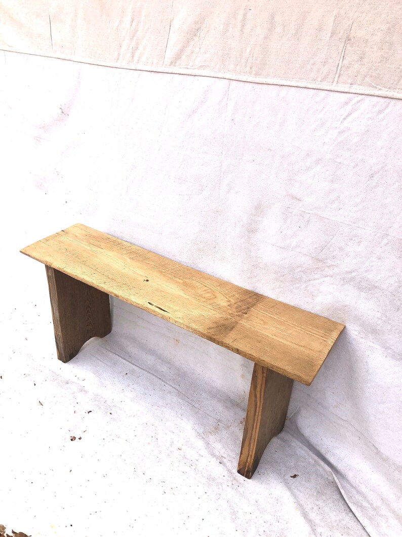 Banco rústico / Banco de entrada / Madera recuperada / Tapa de | Etsy