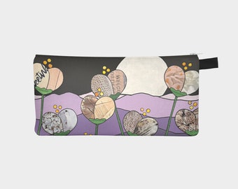 Moonlit Crocus Zippered Bag