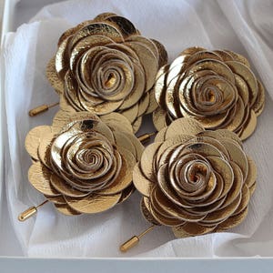 Gold flower lapel pin, gold wedding Boutonniere, gold Lapel Flower pin, rose boutonniere, flower lapel pin, mens gift, bow tie, men boys