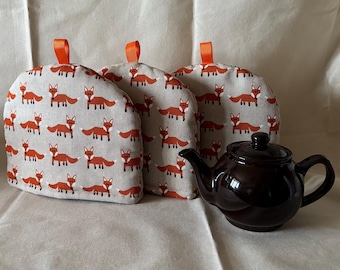 Tea Cosy Mini - Handmade insulated cosy - reversible