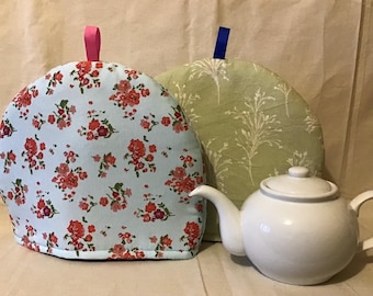 Tea Cosy - Handmade insulated cosy - reversible
