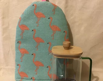 Cafetière Cosy - Handmade insulated cosy - reversible