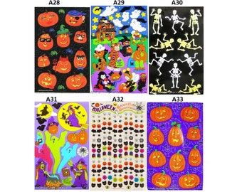 Free Ship - Sandylion HALLOWEEN Maxi Sheets. 6 Sheets to choose from. Retired Sticker designs. Scrapbooking & Card making.Ghost,Pumpkins,NEW