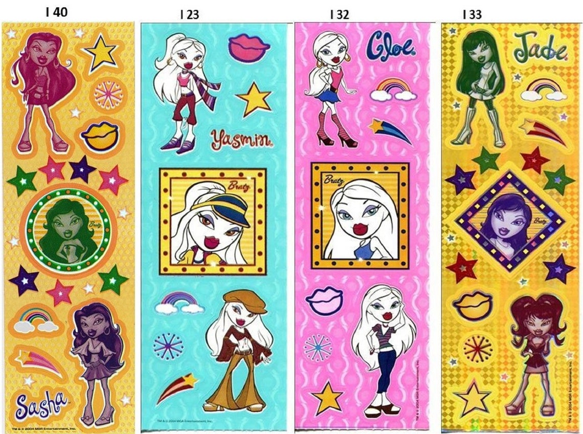 Sandylion BRATZ Dolls Scrapbooking Vintage Stickers. 4 Designs | Etsy