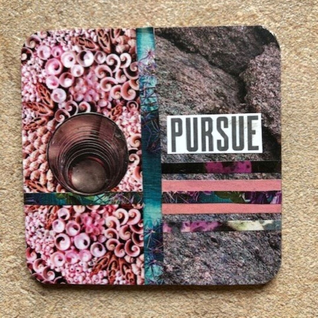 Collage Art, Color Study Art, Tiny Collage Art, Tiny Desk Art: 