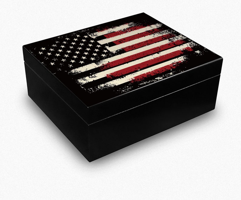 USA Flag Cigar Humidor USA1 Etsy