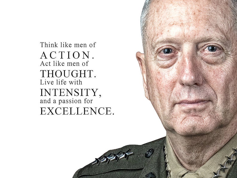 General James Mattis Poster Mad Dog Mattis Poster - Etsy Canada