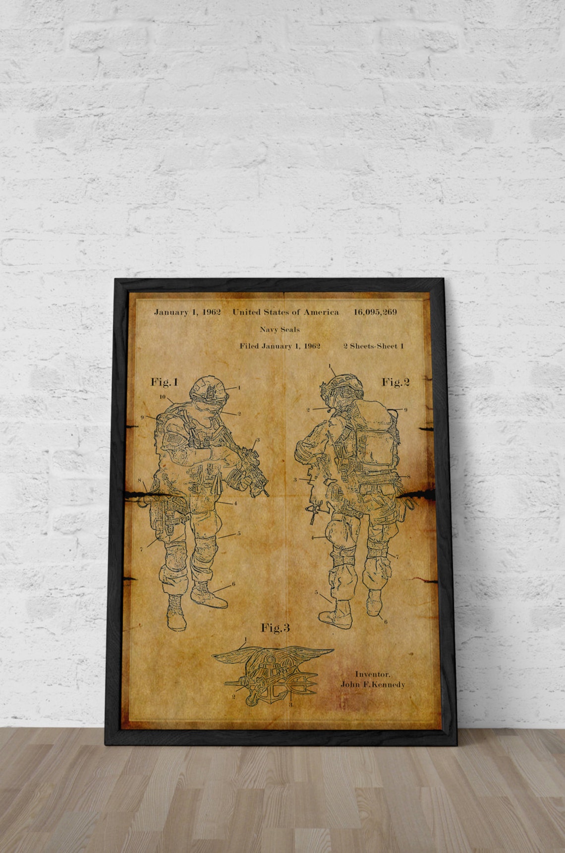 Navy Seals Patent Poster PATENTS33 Etsy