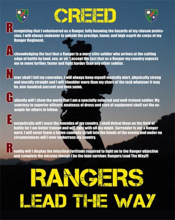 Army Ranger Creed Wallpaper