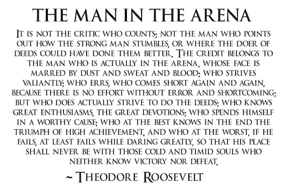 man in the arena