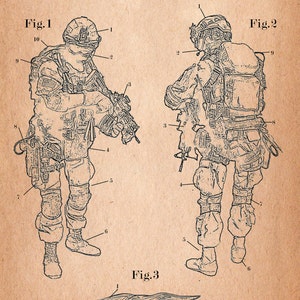 Navy Seals Patent Poster (PATENTS34)
