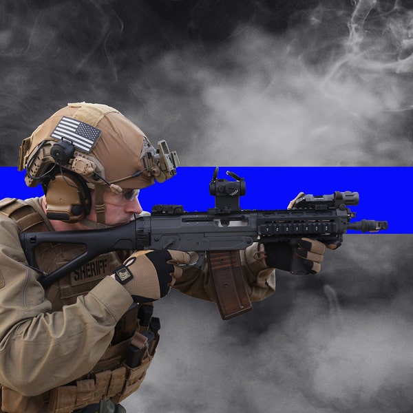 Thin Blue Line Swat Poster