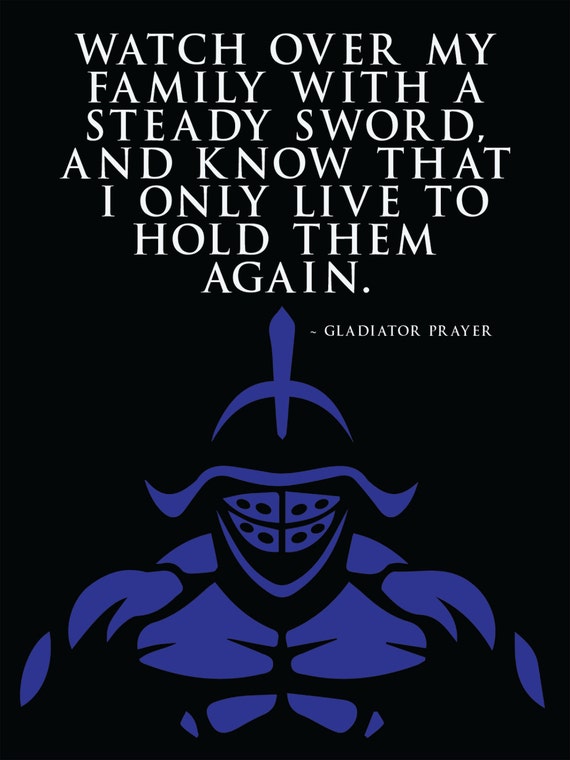 Police Gladiator Poster Etsy