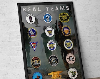 米海軍特殊部隊 SEAL チームとトライデント - パッチ ピン ロゴ