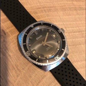 Comète mechanical diving watch - Besançon - Vintage 70s