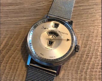 Rare Vintage Sheffield Instantime Steel Watch - 1970s