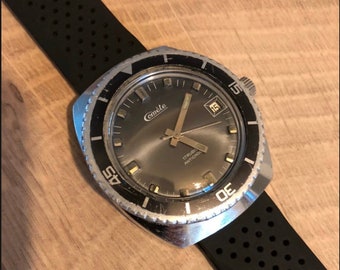 Reloj de buceo mecánico Comet - Besançon - Vintage años 70