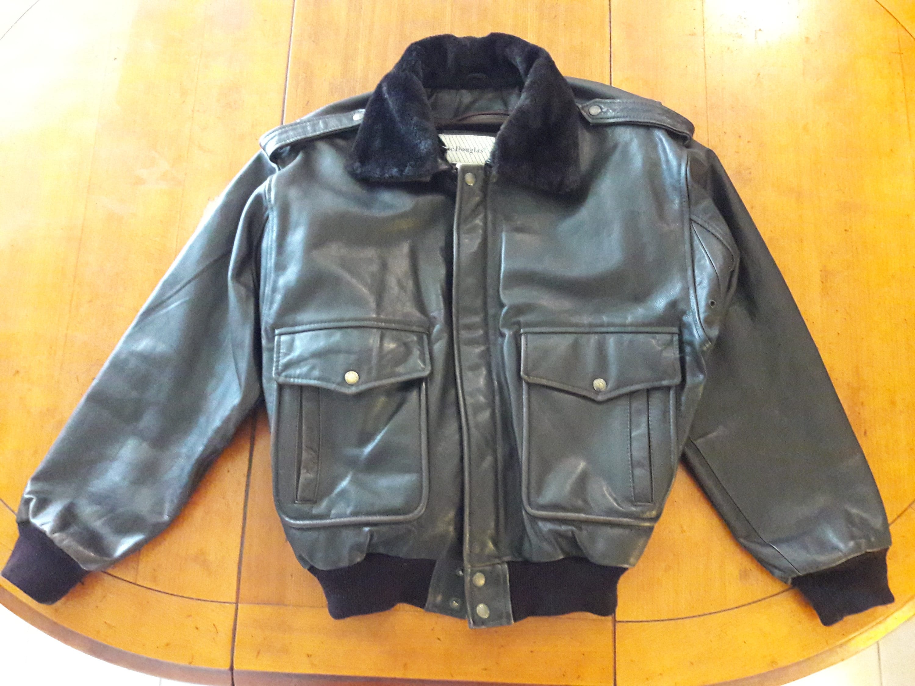 manteau cuir mac douglas