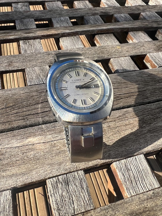 Swiss Watch LUMEX - LUMI-NIGHT - Super Automatic - Vintage - Etsy