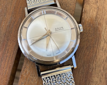 Elves 70’s French Vintage Ladies Watch. Vintage Watch Elves Oversized 45mm case Handwinding | eBay main image 4