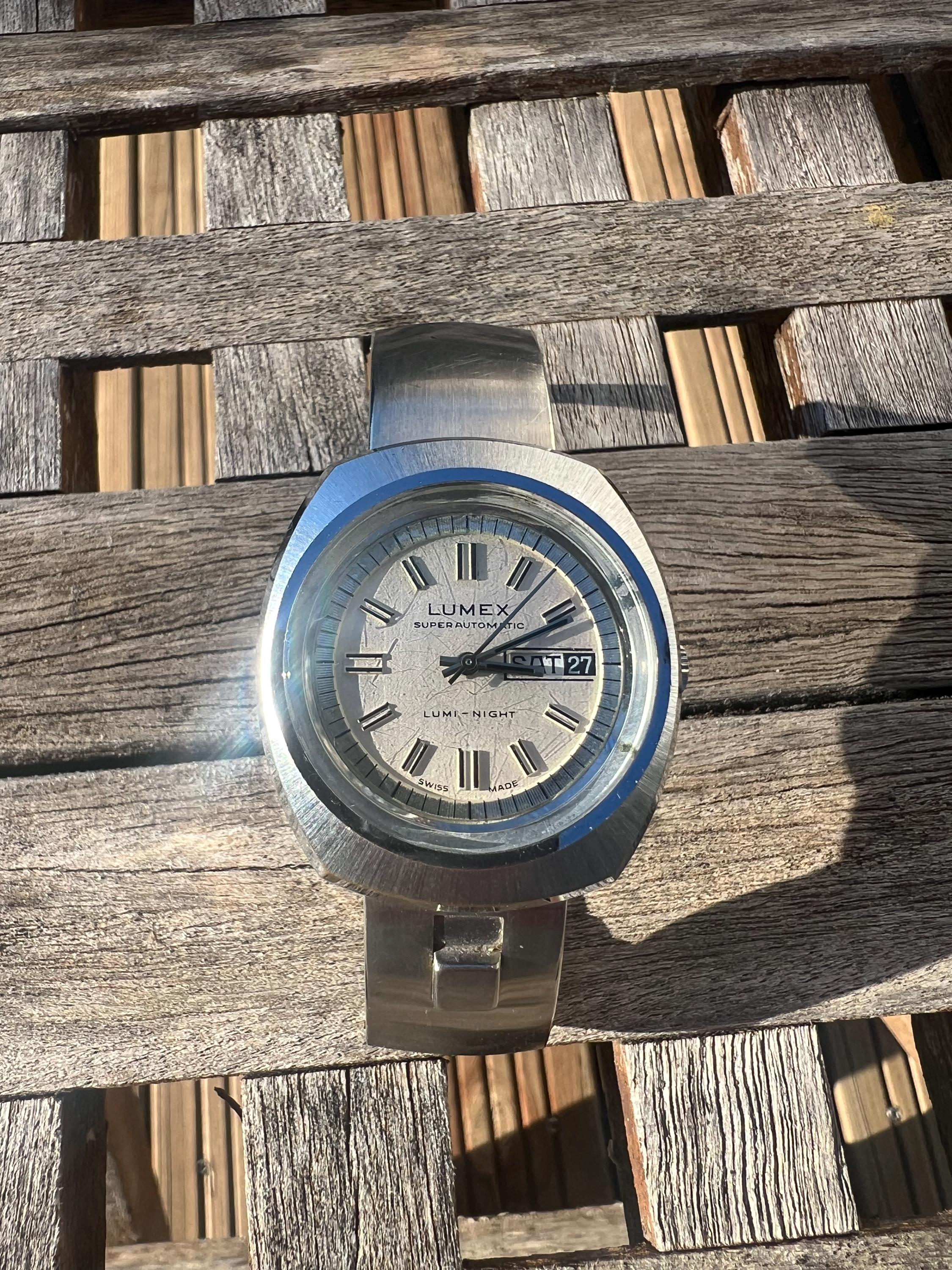Swiss Watch LUMEX - LUMI-NIGHT - Super Automatic - Vintage - Etsy