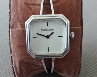 Reloj mecánico para mujer Constant Beuchat - Plata - Años 70