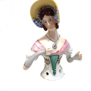 Original Vintage German Half Doll, Pincushion Doll, Goebel&#39;s Lottchen (Little Lottie)